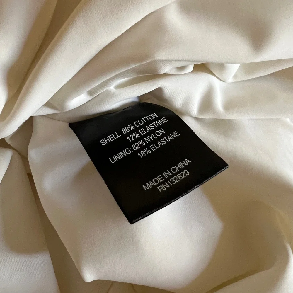 Michael Costello x REVOLVE India Dress White Ruched‎ Strapless Midi Small